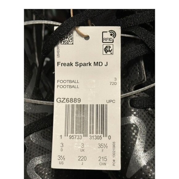 Adidas Freak Spark MD Cleat Unisex Youth Child Kid Football Shoe Size 3.5 NEW WT - Picture 4 of 11